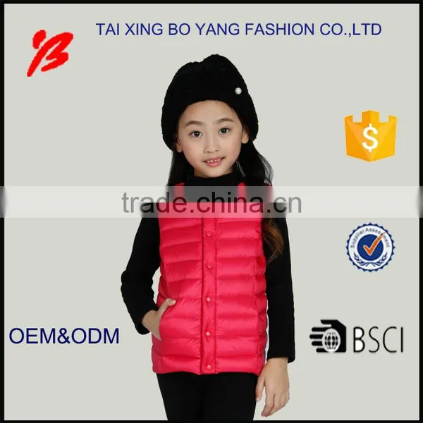 New Design Sleeveless Down Feather Vest Jacket OEM photo-3