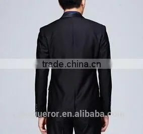 2015 Popular Black Business Slim Fit Suits BSPS0098 photo-3