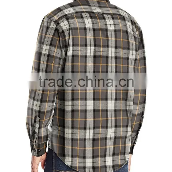 New Style Cheap Wholesale Plaid Men's Plaid Flannel Shirt photo-6