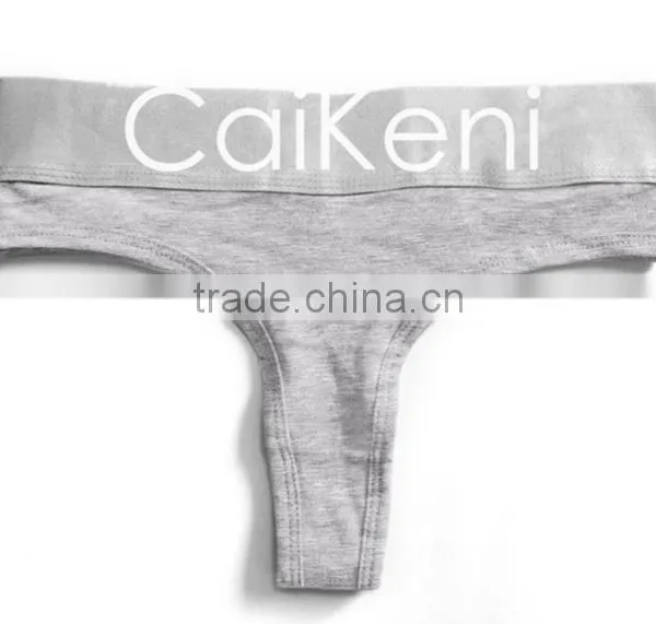 OEM Customized Your Own Brand Logo Design on Elastic Silver Band High Cut G-String Hipster Cotton Lady Boxer Briefs Women Briefs photo-6
