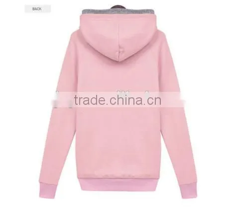 Women Winter Hoodies With Double Hood Pullover photo-5
