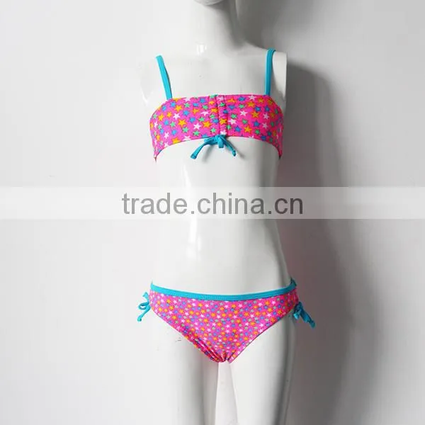 Girls Sexy Pink Cute Swimwear photo-3