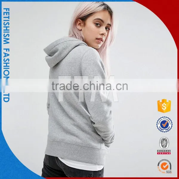 2017 New Fashion Female Hoodie Sweater in Spring and Autumn Korean Style Student Loose Thin Coat Grey Hoodie photo-3
