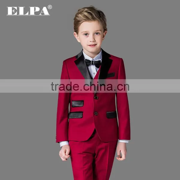ELPA NXB0101 Formal Fancy Black 3 Piece Designer Boys Suits photo-2