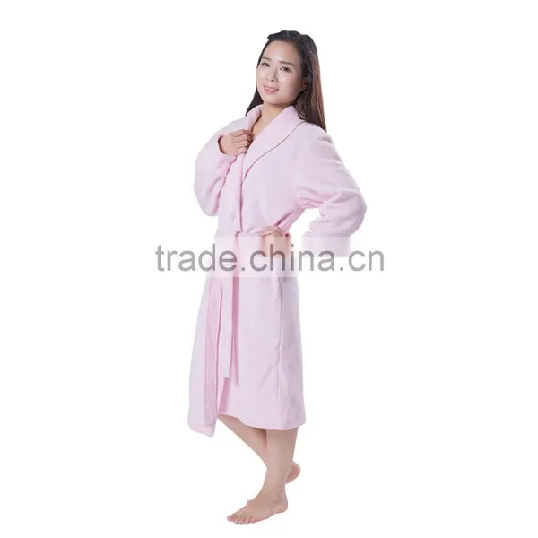 Promotional Top Quality Custom Color Orange Bathrobe photo-2