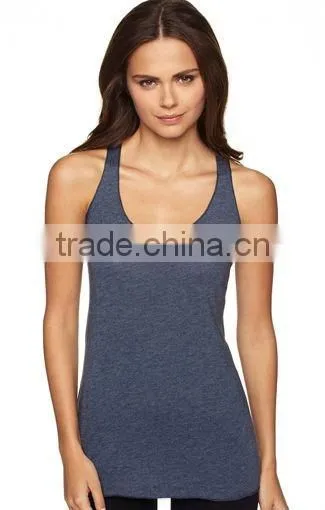 Next Level Apparel Ladies' Tri-Blend Racerback Tank Top - Made of 50% Polyester, 25% Cotton and 25% Rayon. Comes With Your Logo photo-2
