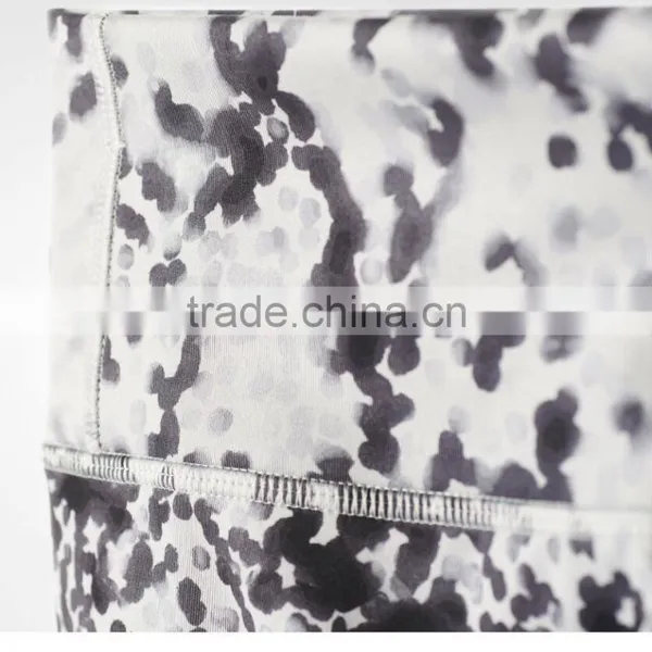 Womens Athletic Fitness Polyester Sports Leggings Custom Print Yoga Pants photo-4