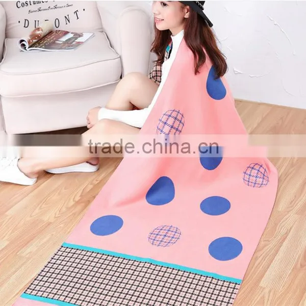 Classic Jacquard Cashmere Dot Houndstooth Long Thick Winter Scarf Shawl photo-5