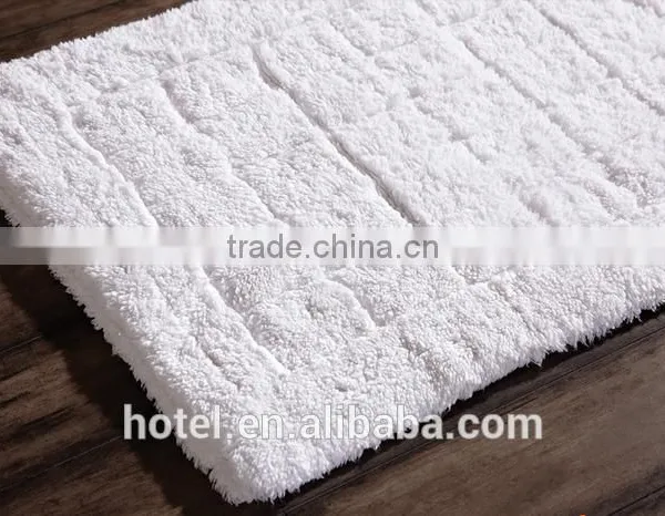 Hotel Plush Bath Rug With Logo Embroideried photo-4