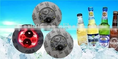 Cheapest Led Glow Bottle Sticker Light up Coaster Led Party Supplies photo-3