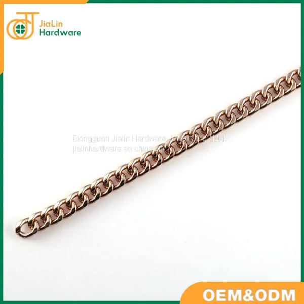 DIY Iron Flat Chain Strap Handbag Chains Accessories Purse Straps Shoulder Cross Body Replacement Straps photo-4
