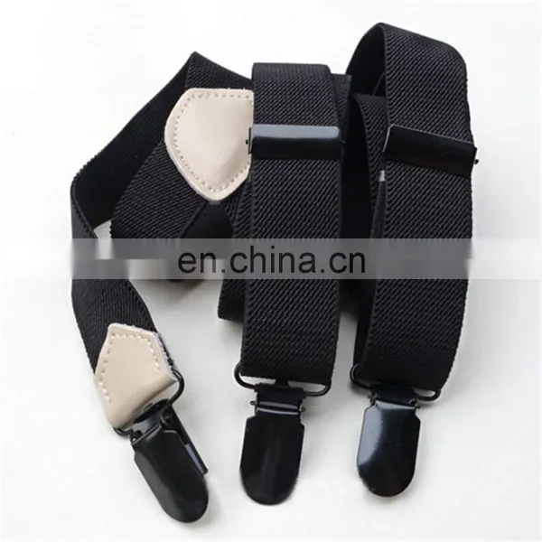 Wholesale Plain Colorful Metal Clips Suspenders photo-4