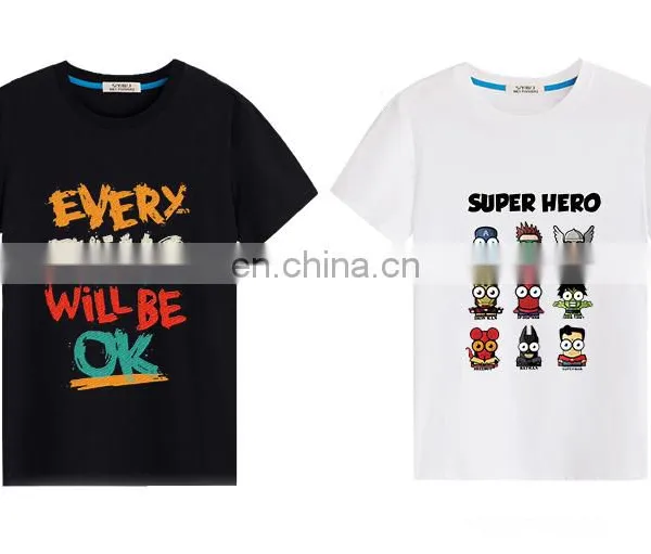 Custom Printing T Shirts 180g Cotton Short Sleeve Style T-shirt European Size Tshirts photo-3