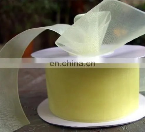 Any Color Can be Dyed as Your Request Snow Organza Ribbon photo-2