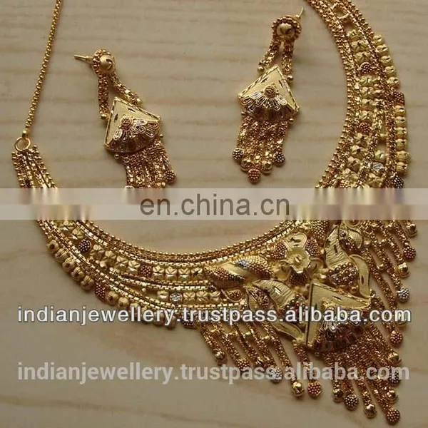 Goldplated Necklace Jewelry Set Manufacturer, Gold-plated Necklace Fashion Jewellery Sets Exporter photo-3