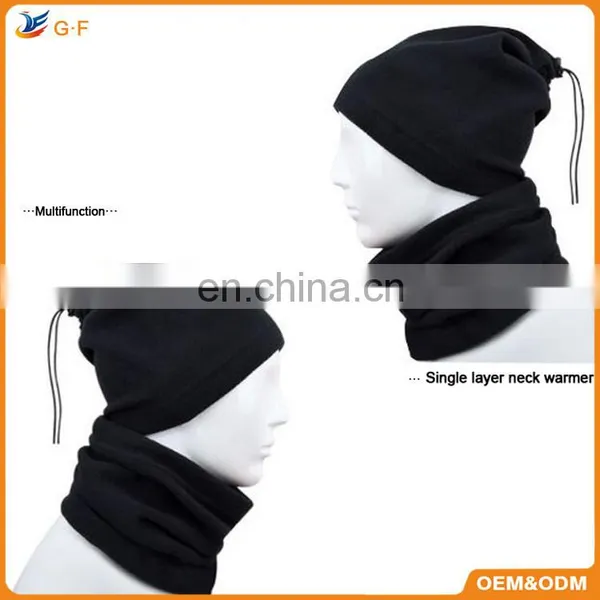 Knitted Polar Fleece Multifunction Beanie Winter Neck Warmer Outdoor Hat photo-3