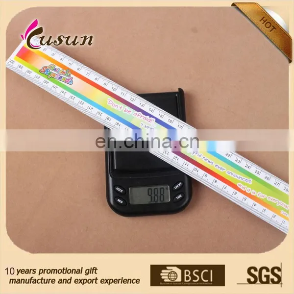 Fashion Design Promotional Logo Customized 30cm Straight Custom Plastic Ruler photo-5