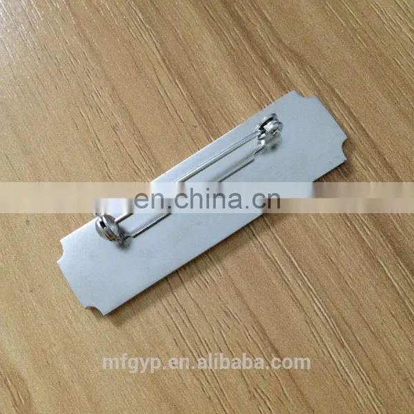 Laser Logo Metal Lapel Pin Name Tag With Safety Pin photo-2