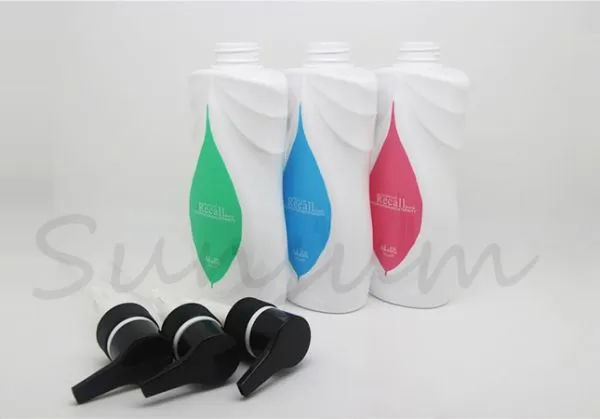 Guangzhou Manufacturer Cosmetic Shampoo Pump Silk Screen Printing Shampoo Bottle photo-4