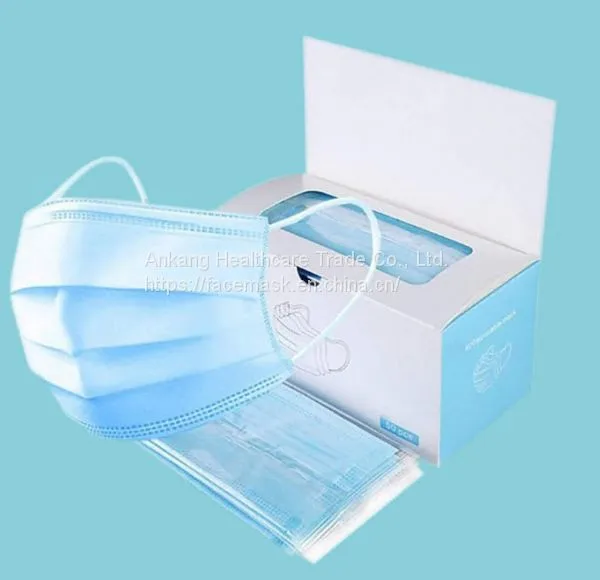 CE FDA Approved - Anti Virus 3 Filter Layers BFE 99% Non-Woven Skin-Friendly Disposable Face Mask -HE0002 photo-3