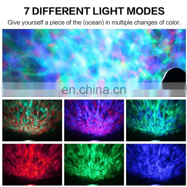Christmas Gifts Kids Ocean Wave Starry Night Light Projector With Remote Control for Living Room Decoration photo-7