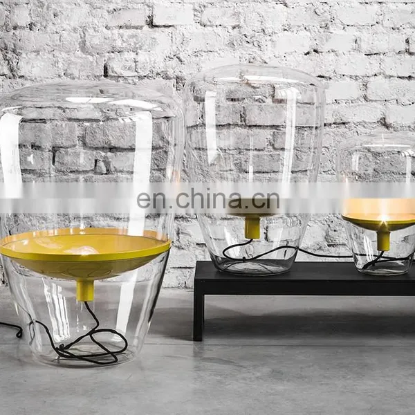 Modern Nordic Decoration Lighting Vintage Hotel Glass Bed Side LED Table Lamp photo-6