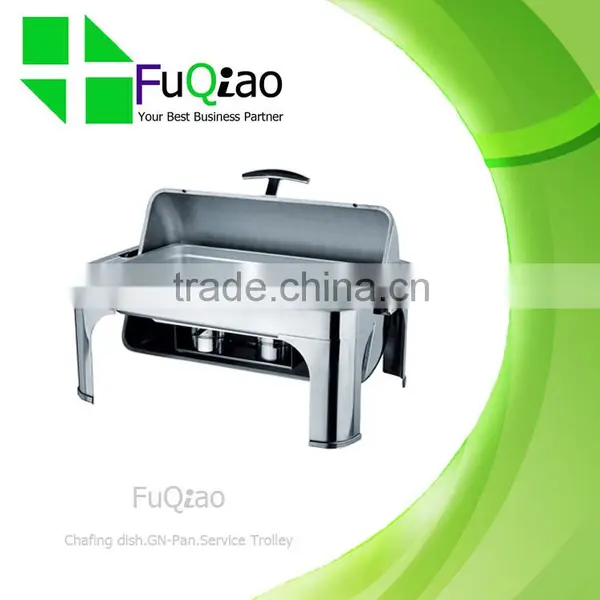 Hot Sale Stainless Steel Restaurant Round Roll Top Buffet Chafer photo-6