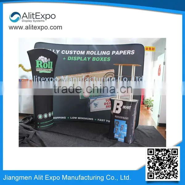 Wholesale Top Quality Low Price Advertising Backdrop Banner, Aluminum Frame 100% Poylester photo-6