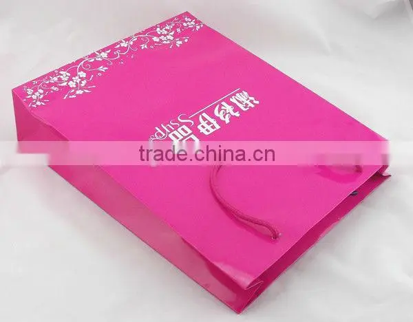 2015 New Design Cheap Custom Shopping Paper Bag With Handle, in Machine Price photo-6