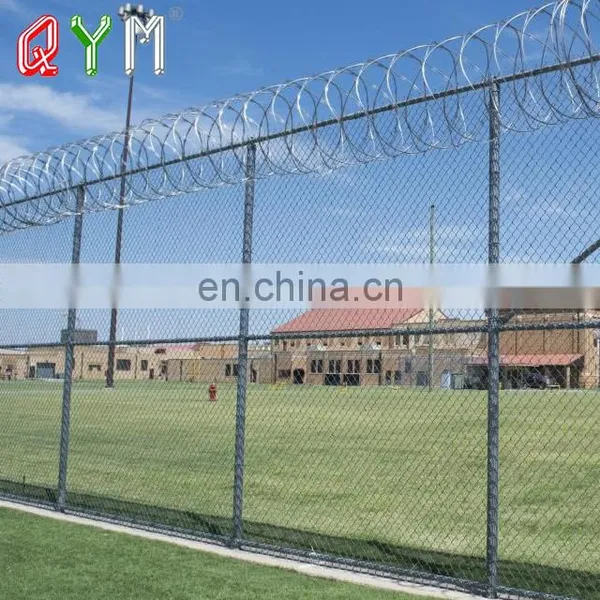 6ft Razor Wire Top Galvanized Steel Chain Link Airport Fence photo-4