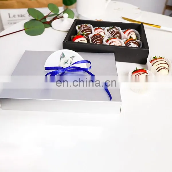 Cardboard Boxes Packaging Cake Empty Chocolate Wholesale Waxed Food Containers Gift Package Paper Wedding Receiving Box