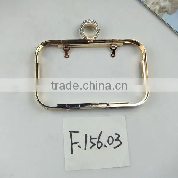 Gold High-grade Metal Purse Frame photo-3