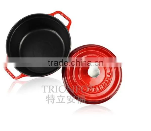 Trionfo Blue Pot Pre-seasoned Cast Iron Cookware Enameled Casserole Hot Pot Manufacturer China photo-3