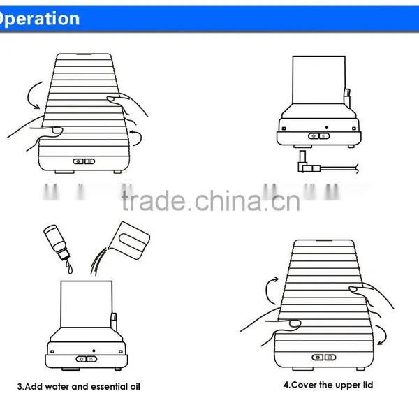 Ultrasonic Cool Mist Humidifier Aromatherapy Oil Diffuser Electric Aroma in Latin photo-6