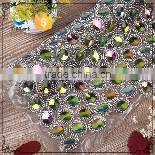 China 24*40cm Hot Fix Adhesive Bling Rhinestone Stickers For Shoes photo-2