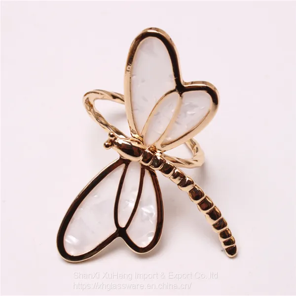 Butterfly Shape Metal Napkin Ring Napkin Holder For Restaurant Hotel Home Wedding and Party photo-2