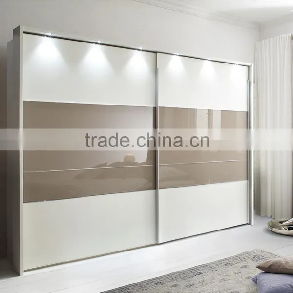 Double Door Wardrobe Design/bedroom Wardrobe Design in Sliding Door