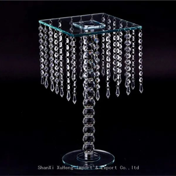 Wedding Decoration Crystal Flower Stand Centerpiece Around With Chains photo-4