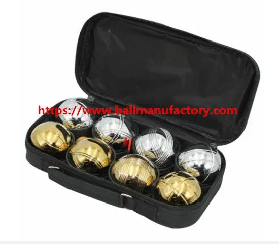 Petanque Boules Sets Ball in Silver and Golden Color