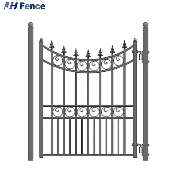 Sustainable Wrought Decorative Metal Panel Garden Fence Mesh Gate