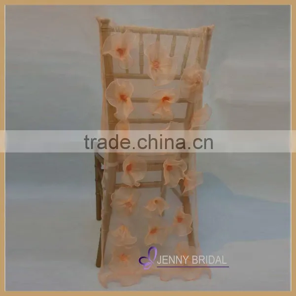 C002A JennyBridal Custom Chair Cover With Crochet Flower photo-2
