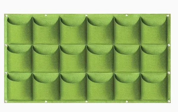 Heavy Duty Multi-pocket Wall Hanging Planting Bags Reinforced Vertical Garden Planter for Balcony and Yard photo-4
