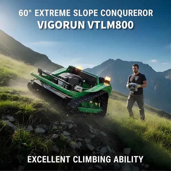 Mowers Zero Turn, Low Energy Consumption Remote Control Grass Cutting Machine for Professional Use Vigorun VTLM800
