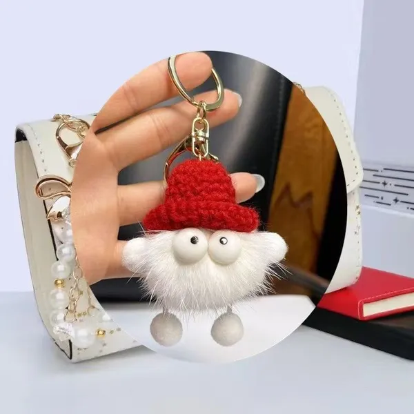 Faux Fur Monster Keychain photo-2
