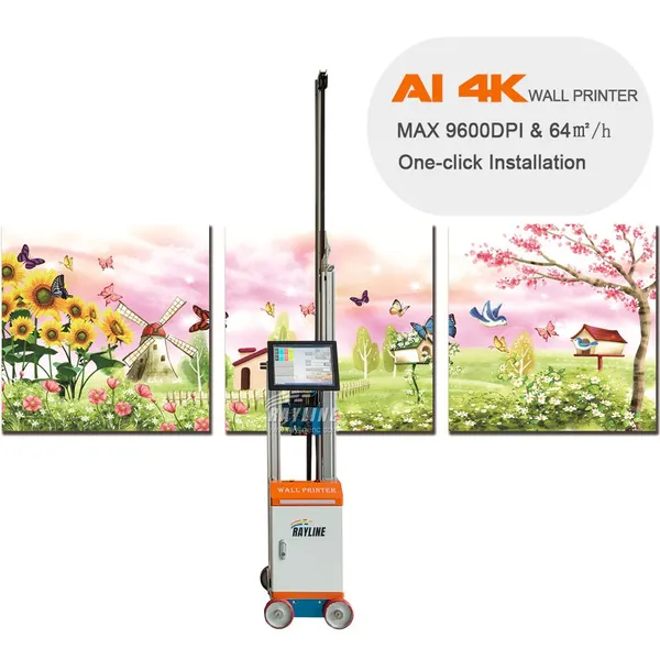 Vertical AI 4K Inkjet Wall Printing Machine Intelligent Picture Wall Printer Machine 3D Mural Printing Machine photo-3