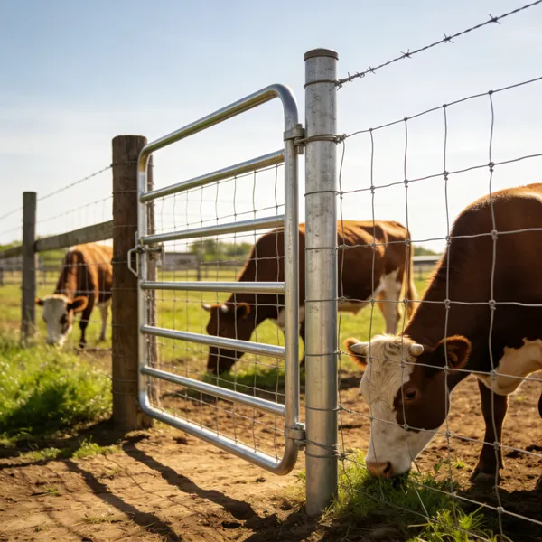 Adds Corrosion Animal Husbandry Factory Price Family Farming Wholesale Heavy Duty Cattle Farm Fence photo-2