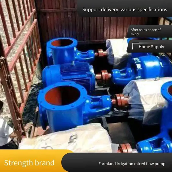 High-flow Farmland Irrigation Pump 400hw - 7 Equipped With a 45-kilowatt Motor, Volute-type Diesel Engine Horizontal Mixed-flow Pump photo-2