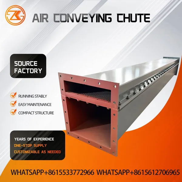 XZ Series Air Slide Conveyor Pneumatic Fluidized Powder Transport For Cement Raw Meal Fly Ash Silo Discharge System photo-5