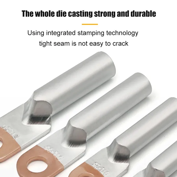 DTL Bimetallic Copper Aluminum Cable Lug, Anti-Corrosion Transition Crimp Wire Terminal for Aluminum Wire Connection photo-3