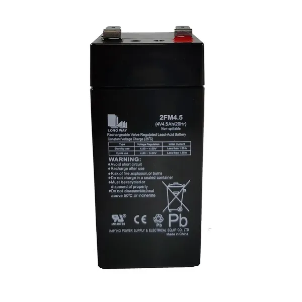 LONGWAY 2FM4.5 4V4.5AH Lead Acid Battery AGM Battery High Quality for Electric Scale UPS